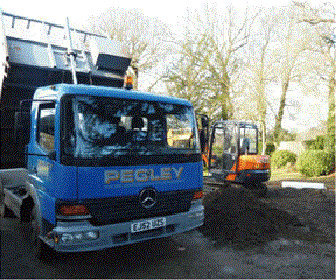 pegley groundworks tipper truck
